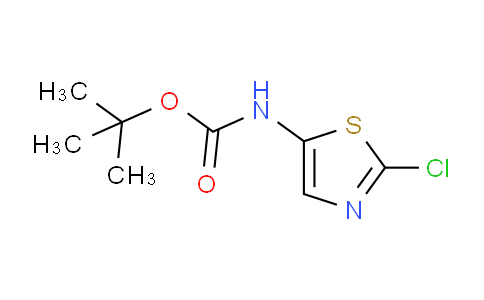 CAS No. 1379344-91-8, tert-butyl (2-chlorothiazol-5-yl)carbamate