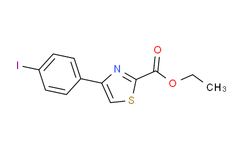 CAS No. 1359704-96-3, ethyl 4-(4-iodophenyl)thiazole-2-carboxylate