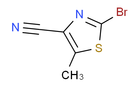 CAS No. 1379365-49-7, 2-bromo-5-methylthiazole-4-carbonitrile