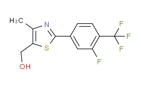 CAS No. 317319-27-0, {2-[3-Fluoro-4-(trifluoromethyl)phenyl]-4-methyl-1,3-thiazol-5-yl}methanol