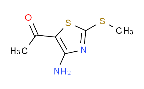 CAS No. 39736-26-0, 1-(4-amino-2-(methylthio)thiazol-5-yl)ethan-1-one