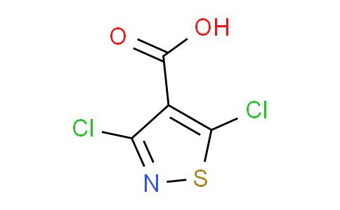 CAS No. 3889-59-6, 4-Isothiazolecarboxylic acid, 3,5-dichloro