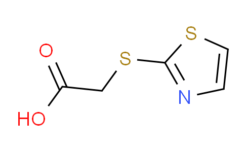 CAS No. 5685-16-5, 2-(Thiazol-2-ylthio)acetic acid