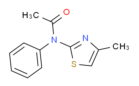 CAS No. 58905-54-7, N-(4-methylthiazol-2-yl)-N-phenylacetamide