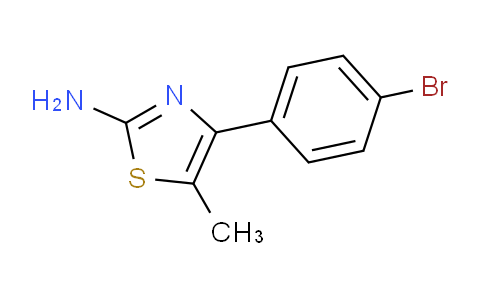 CAS No. 65705-44-4, 4-(4-Bromophenyl)-5-methyl-1,3-thiazole-2-ylamine