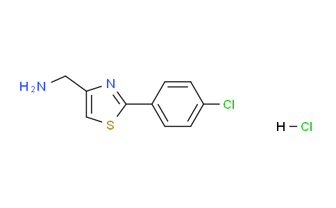 CAS No. 690632-35-0, (2-(4-Chlorophenyl)thiazol-4-yl)methanamine hydrochloride