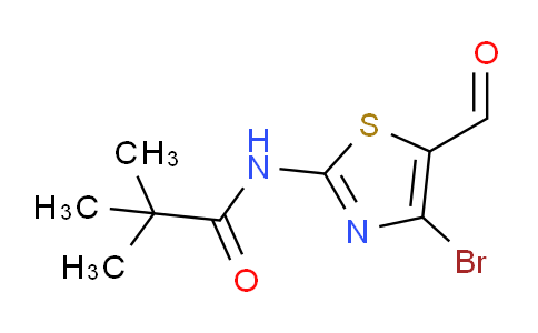 CAS No. 840493-87-0, N-(4-bromo-5-formylthiazol-2-yl)pivalamide