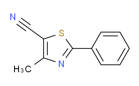 CAS No. 830330-33-1, 4-Methyl-2-phenyl-1,3-thiazole-5-carbonitrile