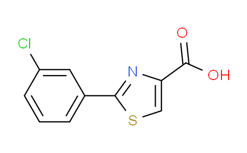 CAS No. 845885-82-7, 2-(3-Chloro-phenyl)-thiazole-4-carboxylic acid