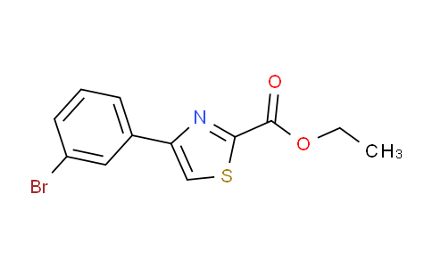 CAS No. 871673-11-9, Ethyl 4-(3-bromophenyl)-1,3-thiazole-2-carboxylate