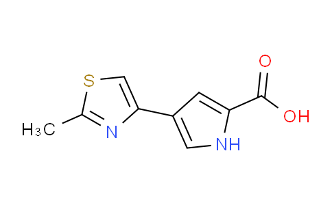 CAS No. 871547-64-7, 4-(2-Methylthiazol-4-yl)-1H-pyrrole-2-carboxylic acid