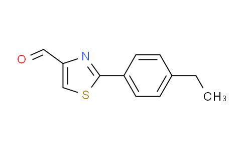 CAS No. 885279-27-6, 2-(4-Ethyl-phenyl)-thiazole-4-carbaldehyde