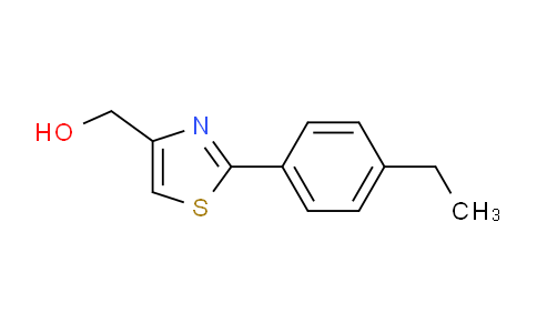 CAS No. 885280-43-3, [2-(4-Ethyl-phenyl)-thiazol-4-yl]-methanol