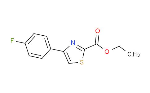 CAS No. 886366-37-6, Ethyl 4-(4-fluorophenyl)thiazole-2-carboxylate