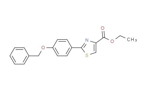 CAS No. 885279-35-6, 2-(4-Benzyloxy-phenyl)-thiazole-4-carboxylic acid ethyl ester