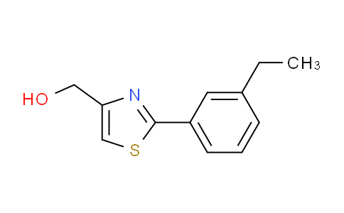 CAS No. 885280-47-7, [2-(3-Ethyl-phenyl)-thiazol-4-yl]-methanol