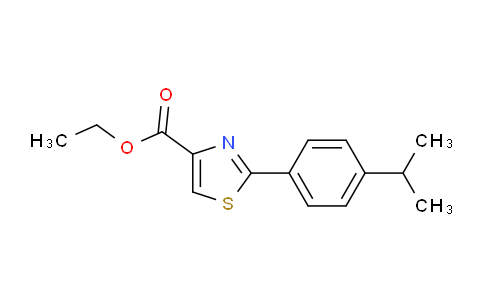 CAS No. 886368-07-6, ethyl 2-(4-isopropylphenyl)thiazole-4-carboxylate