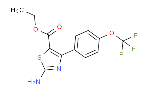 CAS No. 887267-77-8, Ethyl 2-amino-4-[4-(trifluoromethoxy)-phenyl]-1,3-thiazole-5-carboxylate