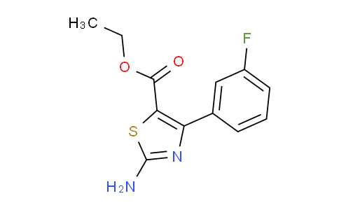 CAS No. 887267-78-9, Ethyl 2-amino-4-(3-fluorophenyl)-1,3-thiazole-5-carboxylate