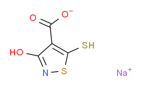 CAS No. 475112-25-5, 3-Hydroxy-5-mercapto-4-isothiazolecarboxylic acid monosodium salt