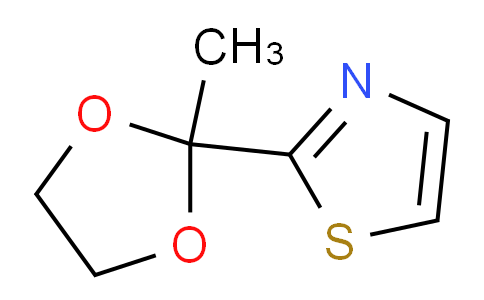 CAS No. 24295-06-5, 2-(2-methyl-1,3-dioxolan-2-yl)thiazole