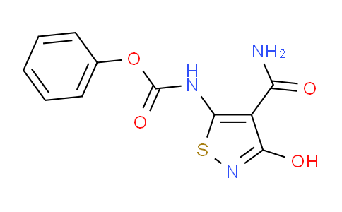 CAS No. 252004-30-1, phenyl (4-carbamoyl-3-hydroxyisothiazol-5-yl)carbamate