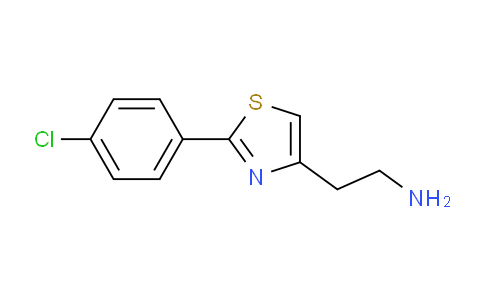 CAS No. 26858-31-1, 2-(2-(4-chlorophenyl)thiazol-4-yl)ethan-1-amine