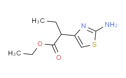CAS No. 412311-88-7, ethyl 2-(2-aminothiazol-4-yl)butanoate