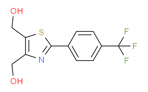 CAS No. 444615-64-9, (2-(4-(trifluoromethyl)phenyl)thiazole-4,5-diyl)dimethanol