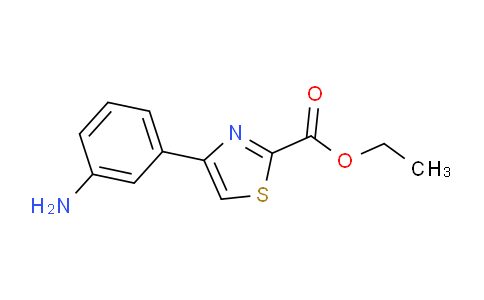 CAS No. 460750-28-1, ethyl 4-(3-aminophenyl)thiazole-2-carboxylate