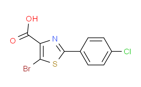 CAS No. 52041-97-1, 5-Bromo-2-(4-chlorophenyl)thiazole-4-carboxylic acid