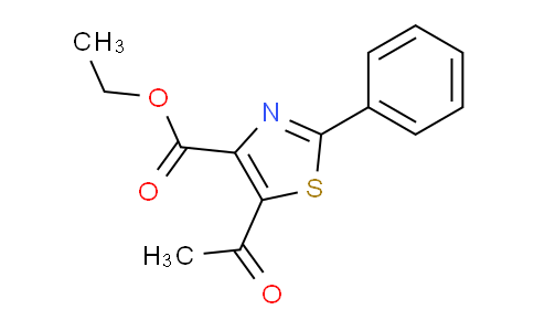 CAS No. 57560-93-7, Ethyl 5-acetyl-2-phenylthiazole-4-carboxylate