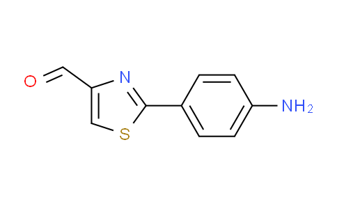 CAS No. 55327-25-8, 2-(4-Amino-phenyl)-thiazole-4-carbaldehyde