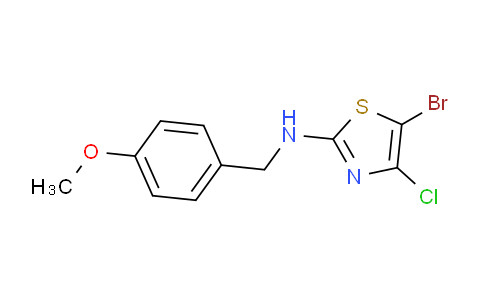 CAS No. 944805-53-2, 5-bromo-4-chloro-N-(4-methoxybenzyl)thiazol-2-amine