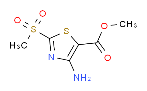 CAS No. 951804-64-1, methyl 4-amino-2-(methylsulfonyl)thiazole-5-carboxylate