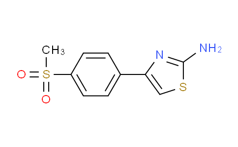 CAS No. 383131-95-1, 4-[4-(Methylsulfonyl)phenyl]-1,3-thiazol-2-ylamine
