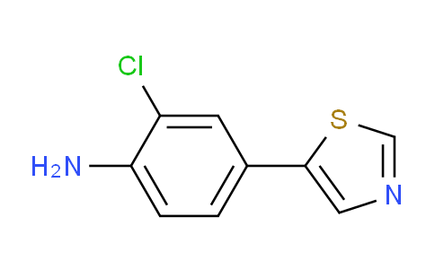 CAS No. 1400287-28-6, 2-chloro-4-(thiazol-5-yl)aniline