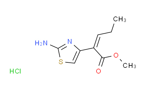 CAS No. 140128-28-5, methyl (E)-2-(2-aminothiazol-4-yl)pent-2-enoate hydrochloride