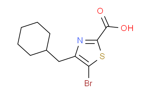 CAS No. 1501854-55-2, 5-bromo-4-(cyclohexylmethyl)thiazole-2-carboxylic acid