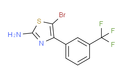CAS No. 186982-44-5, 5-bromo-4-(3-(trifluoromethyl)phenyl)thiazol-2-amine