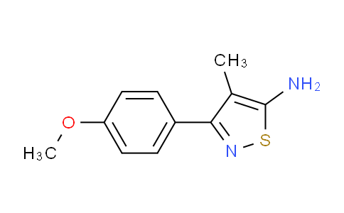 CAS No. 1050392-29-4, 3-(4-methoxyphenyl)-4-methylisothiazol-5-amine