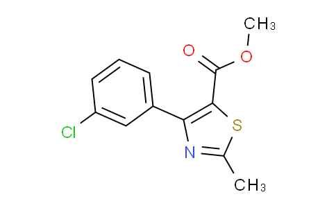 CAS No. 1072944-80-9, Methyl 4-(3-chlorophenyl)-2-methylthiazole-5-carboxylate