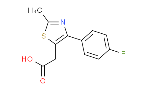 CAS No. 568543-71-5, [4-(4-Fluoro-phenyl)-2-methyl-thiazol-5-yl]-acetic acid