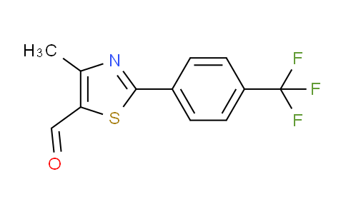 CAS No. 438577-61-8, 4-Methyl-2-[4-(trifluoromethyl)phenyl]-1,3-thiazole-5-carbaldehyde
