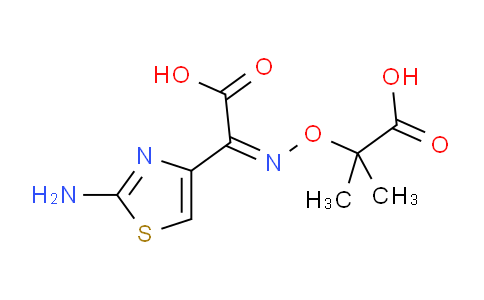 CAS No. 102507-85-7, (Z)-2-((((2-Aminothiazol-4-yl)(carboxy)methylene)-amino)oxy)-2-methylpropanoic acid
