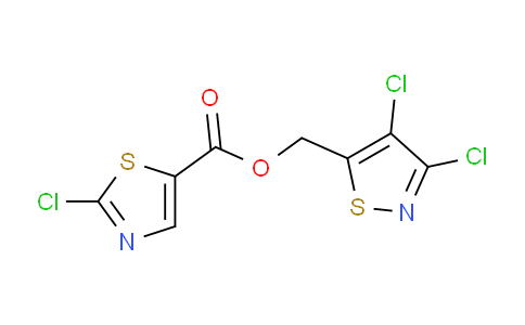 CAS No. 1231216-76-4, (3,4-dichloroisothiazol-5-yl)methyl 2-chlorothiazole-5-carboxylate