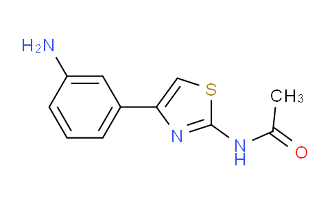 CAS No. 134812-30-9, N-(4-(3-Aminophenyl)thiazol-2-yl)acetamide