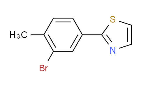 CAS No. 903522-18-9, 2-(3-bromo-4-methylphenyl)thiazole