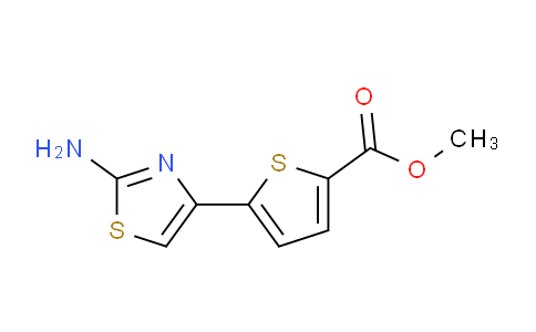 CAS No. 960511-21-1, methyl 5-(2-aminothiazol-4-yl)thiophene-2-carboxylate