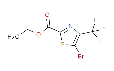 CAS No. 1086393-21-6, ethyl 5-bromo-4-(trifluoromethyl)thiazole-2-carboxylate